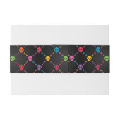 スカルを搭載する多彩なパターン 招待状ベリーバンド (裏面例)