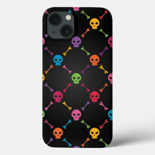 スカルを搭載する多彩なパターン iPhone 13ケース