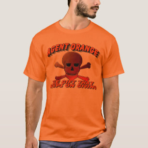 スカルを搭載するAGENTORANGE Tシャツ