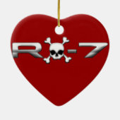 スカルを搭載するRX7 セラミックオーナメント (裏面)