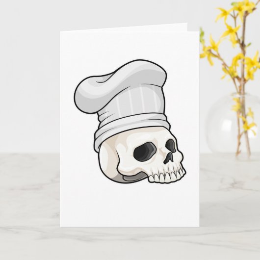 スカルを調理師としてChef hat カード (黄色い花)