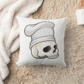 スカルを調理師としてChef hat クッション (ブランケット)