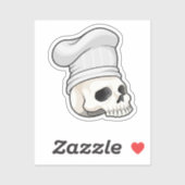 スカルを調理師としてChef hat シール (シート)