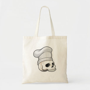 スカルを調理師としてChef hat トートバッグ