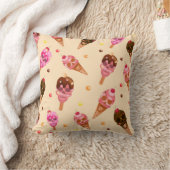 スカルアイスクリーム クッション (ブランケット)