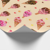 スカルアイスクリーム ラッピングペーパー (角)