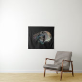 スカルアイ骨格ハロウィンギフト タペストリー (インサイチュ(横))