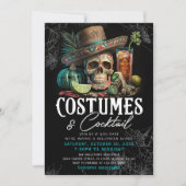 スカルアダルトハロウィーンカクテル&コスチュームパーティー 招待状 (正面)