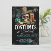 スカルアダルトハロウィーンカクテル&コスチュームパーティー 招待状 (スタンド正面)