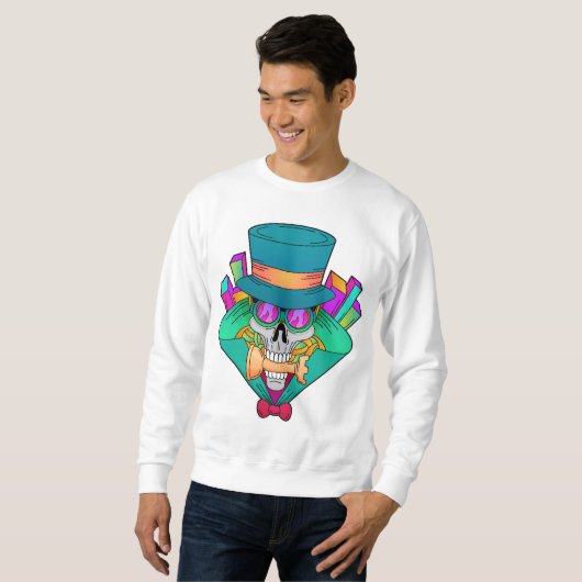 スカルアットチェスとチェスピースルーク スウェットシャツ (正面フル)