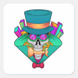 スカルアットチェスとチェスピースルーク スクエアシール