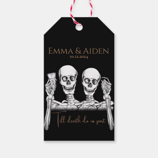 スカルアニギフトラベル ギフトタグ (正面)