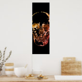 スカルアポップ・アートのート ポスター (キッチン)