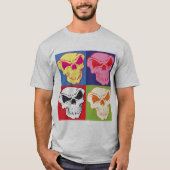 スカルアポップ・アートのート Tシャツ (正面)