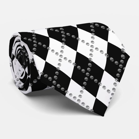 スカルアーガイルタイ ネクタイ (ロール)