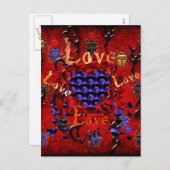 スカルアートバレンタイン シーズンポストカード (正面/裏面)