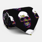 スカルアートワークカスタムのネクタイ ネクタイ (ロール)