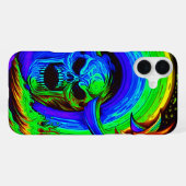 スカルアートワーク iPhoneケース (裏面横)