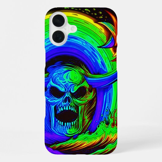 スカルアートワーク iPhoneケース (裏面)