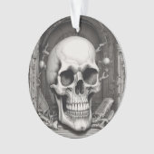 スカルイラストレーション オーナメント (正面)
