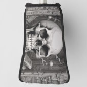 スカルイラストレーション ゴルフヘッドカバー (回転90)