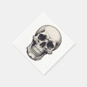 スカルイラストレーション スタンダードカクテルナプキン (角)