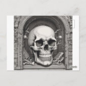 スカルイラストレーション ポストカード (裏面)
