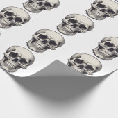 スカルイラストレーション ラッピングペーパー (角)