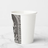 スカルイラストレーション 紙コップ (左)