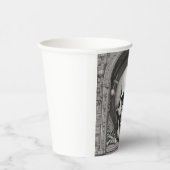 スカルイラストレーション 紙コップ (右)