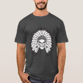 スカルインディアン長 Tシャツ (正面)