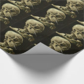 スカルウィズシガレットバイヴァンゴッホ ラッピングペーパー (角)