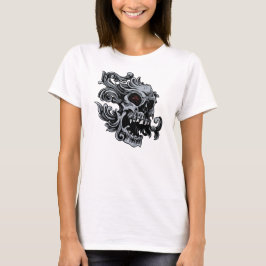 スカルウィメンズベラフローリー長袖Tシャツ Tシャツ