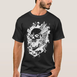 スカルウォリアーTシャツ ゴシックスケルトンTシャツ Tシャツ