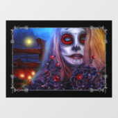 スカルウーマンアンドブラックホリー ウィンドウサイン (シート)