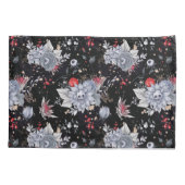 スカルエレガントバラシルバーブラック 枕カバー (裏面)