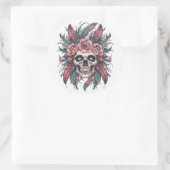 スカルエンベロープシーラーハロウィンアーツ&クラフト ラウンドシール (バッグ)