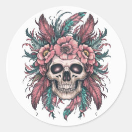 スカルエンベロープシーラーハロウィンアーツ&クラフト ラウンドシール