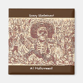 スカルオアハカ、ラカラヴェラオアクアキーニャ マグネット (正面)