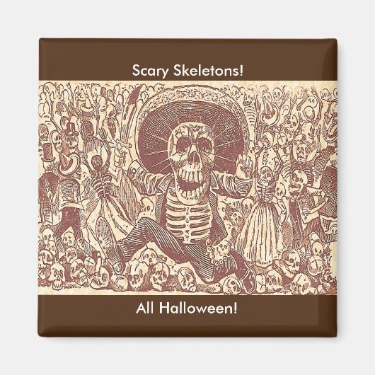 スカルオアハカ、ラカラヴェラオアクアキーニャ マグネット (正面)