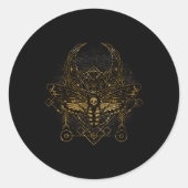 スカルオカルト異教のアストロロジルナモスクレセントモ ラウンドシール (正面)