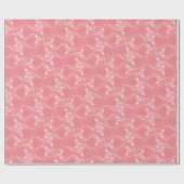 スカルオンピンクラッピング紙 ラッピングペーパー (フラット)
