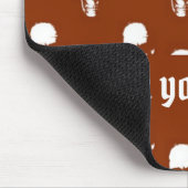 スカルオンブラウンカスタム マウスパッド (コーナー)