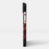 スカルオン火災、ヴィンテージデザイン、フレーミングスカル iPhoneケース (左側面)