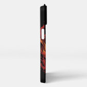 スカルオン火災、ヴィンテージデザイン、フレーミングスカル iPhoneケース (右側面)