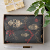 スカルオーナメントティッシュペーパー 薄葉紙 (ギフト)