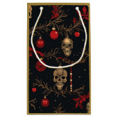 スカルオーナメント抱き枕(金ゴールド) スモールペーパーバッグ (裏面)