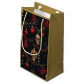 スカルオーナメント抱き枕(金ゴールド) スモールペーパーバッグ (裏面アングル)