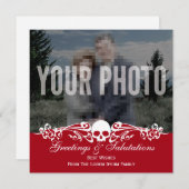 スカルカスタムフォトホリデイレッド シーズンカード (正面/裏面)