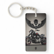 スカルカスタム及びウインググラフィック付き自動二輪車